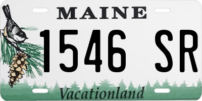 ME license plate 1546SR