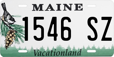 ME license plate 1546SZ