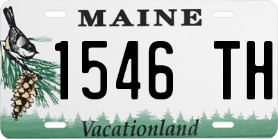 ME license plate 1546TH