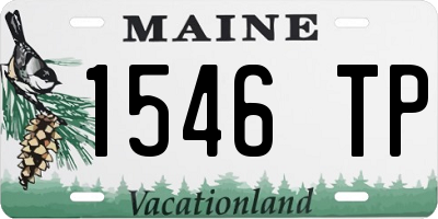 ME license plate 1546TP