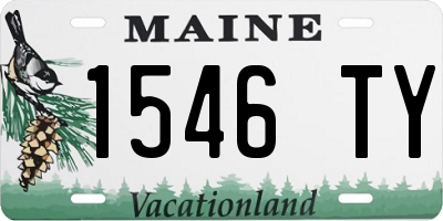 ME license plate 1546TY