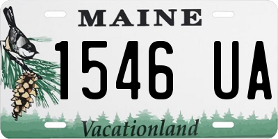 ME license plate 1546UA