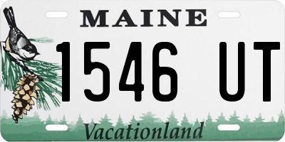 ME license plate 1546UT