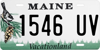 ME license plate 1546UV