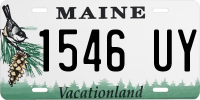 ME license plate 1546UY