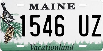 ME license plate 1546UZ