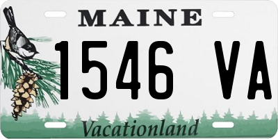 ME license plate 1546VA