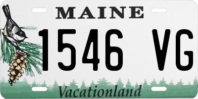 ME license plate 1546VG