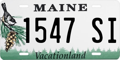 ME license plate 1547SI