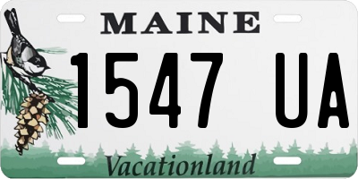 ME license plate 1547UA