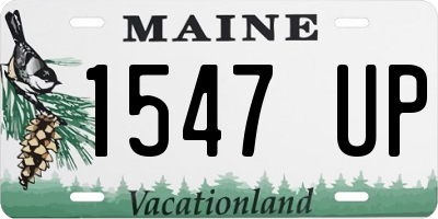 ME license plate 1547UP