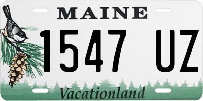 ME license plate 1547UZ