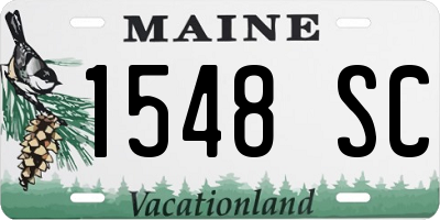 ME license plate 1548SC