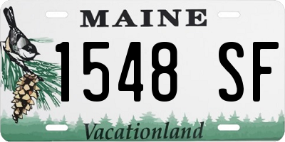 ME license plate 1548SF