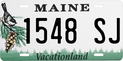 ME license plate 1548SJ