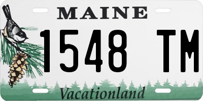 ME license plate 1548TM
