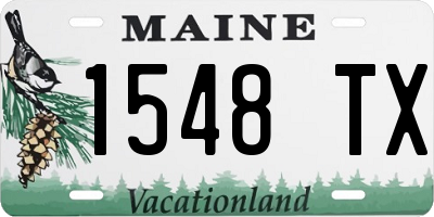 ME license plate 1548TX