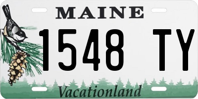 ME license plate 1548TY