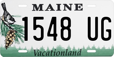 ME license plate 1548UG