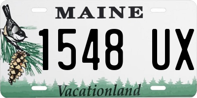 ME license plate 1548UX