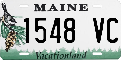 ME license plate 1548VC