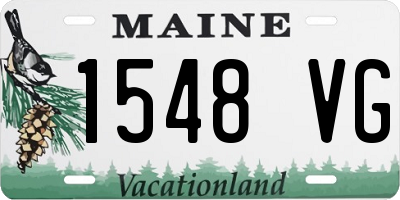 ME license plate 1548VG