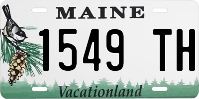 ME license plate 1549TH