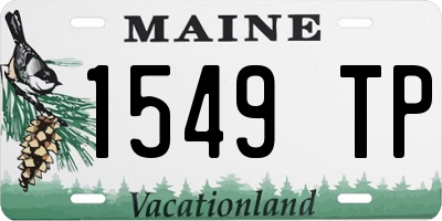 ME license plate 1549TP