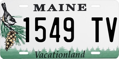 ME license plate 1549TV