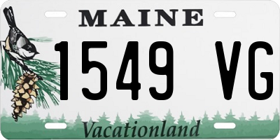 ME license plate 1549VG