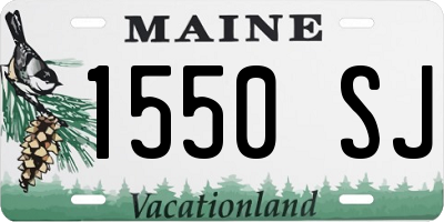 ME license plate 1550SJ