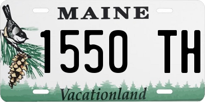 ME license plate 1550TH