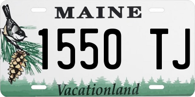 ME license plate 1550TJ