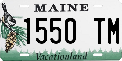 ME license plate 1550TM