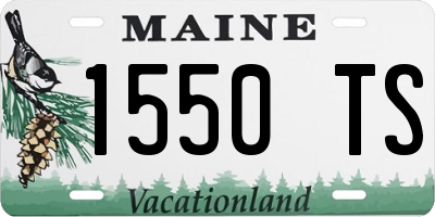 ME license plate 1550TS