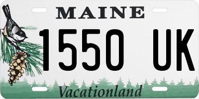 ME license plate 1550UK