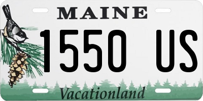 ME license plate 1550US