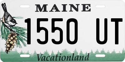 ME license plate 1550UT