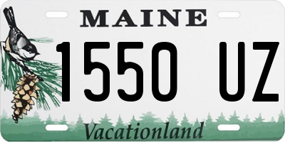 ME license plate 1550UZ