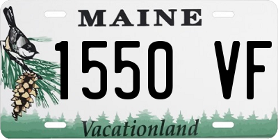ME license plate 1550VF