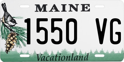 ME license plate 1550VG