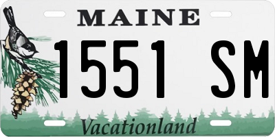 ME license plate 1551SM