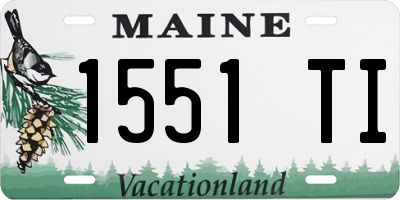 ME license plate 1551TI