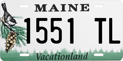 ME license plate 1551TL