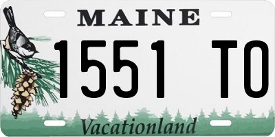 ME license plate 1551TO
