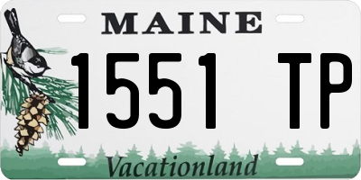 ME license plate 1551TP