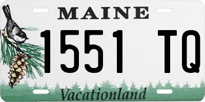 ME license plate 1551TQ