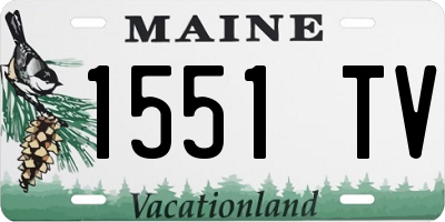 ME license plate 1551TV