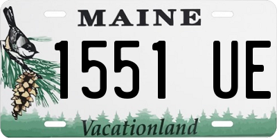 ME license plate 1551UE