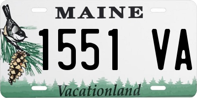 ME license plate 1551VA